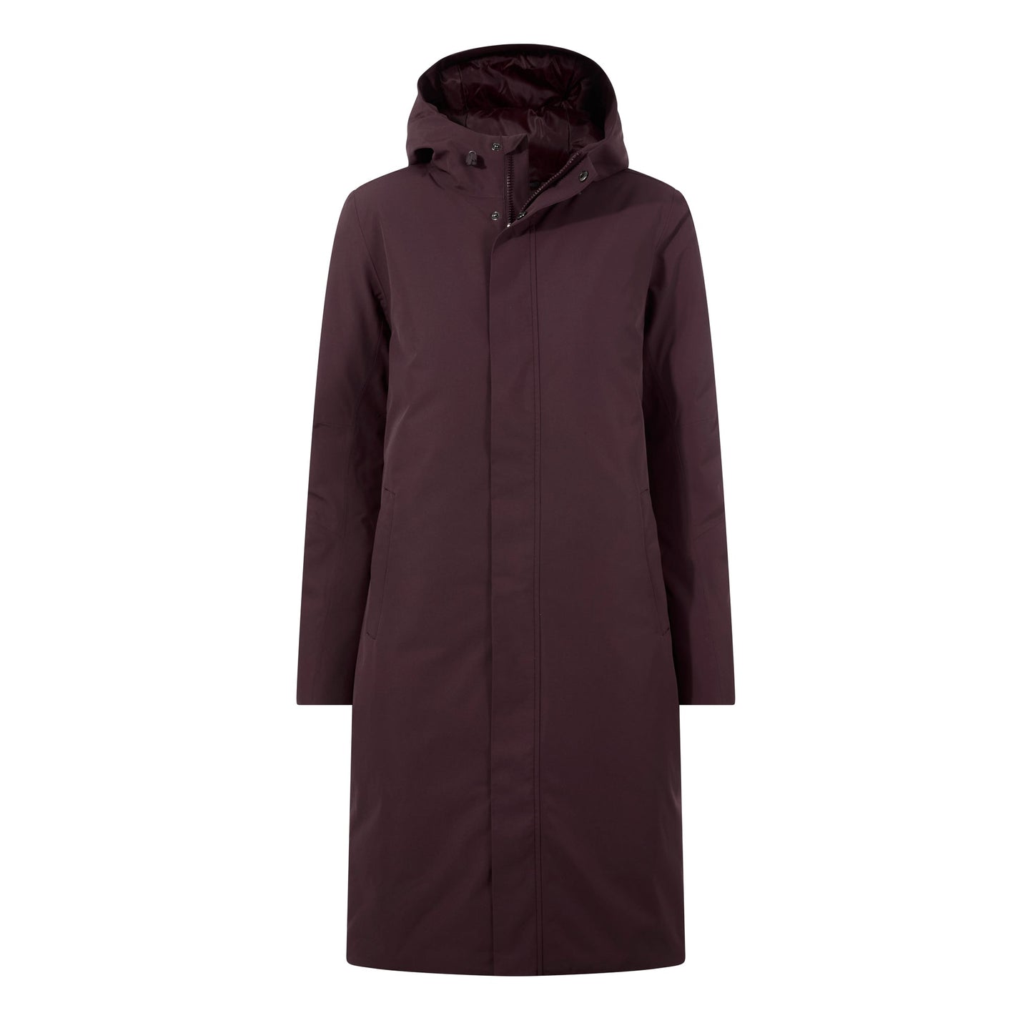 Dalton Womens Longline Waterproof Insulated Coat - Huckleberry