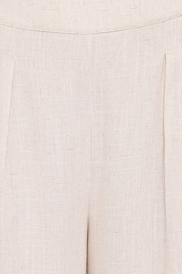Petal and Pup USA BOTTOMS Arles Wide Leg Pants - Beige Lace