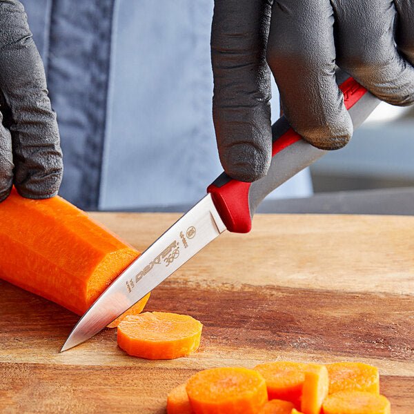 Dexter 360 3.5in Paring Knife S360-3 1/2 RED - Texas Star Grill Shop 77598