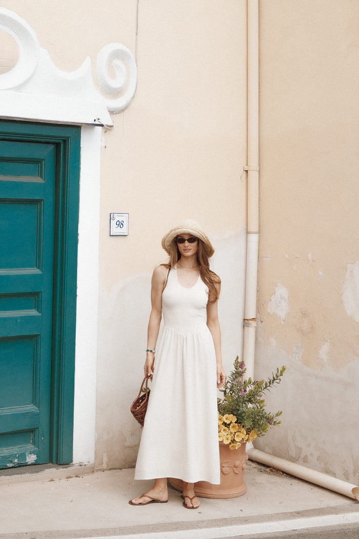 Petal and Pup USA DRESSES Dimity Maxi Dress - Oatmeal