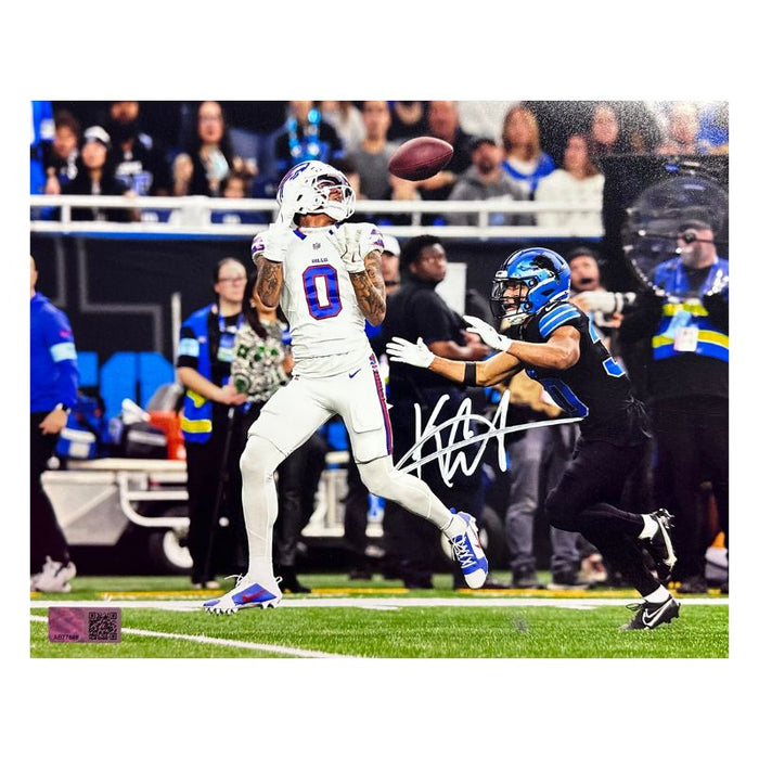 Keon Coleman Signed Catch vs Detroit Lions Photo