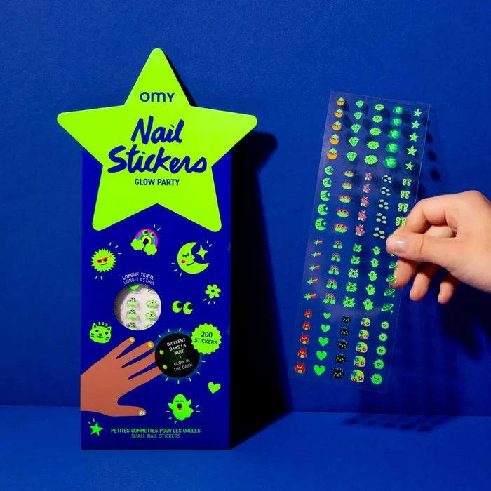 Nail Stickers - Glow Party Glow in the Dark