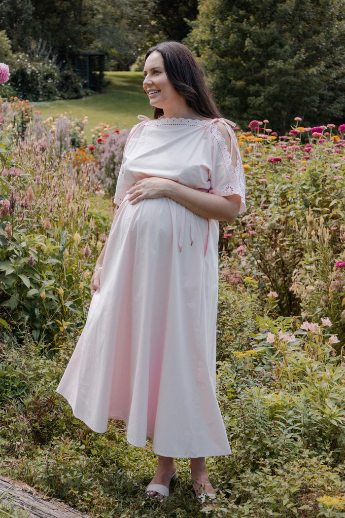 Petal and Pup USA DRESSES Nellie Midi Dress - Petal Pink