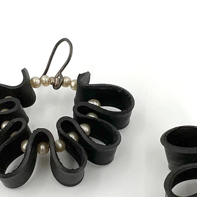 Recycled Inner Tube Earrings