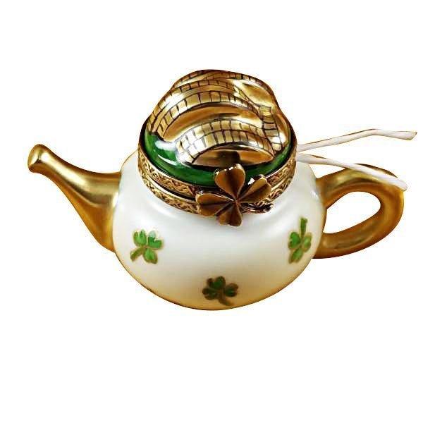 Irish Teapot Porcelain Limoges China French Trinket Box