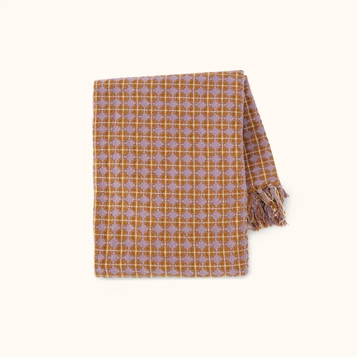 Rosina Blanket - Iris / Rust