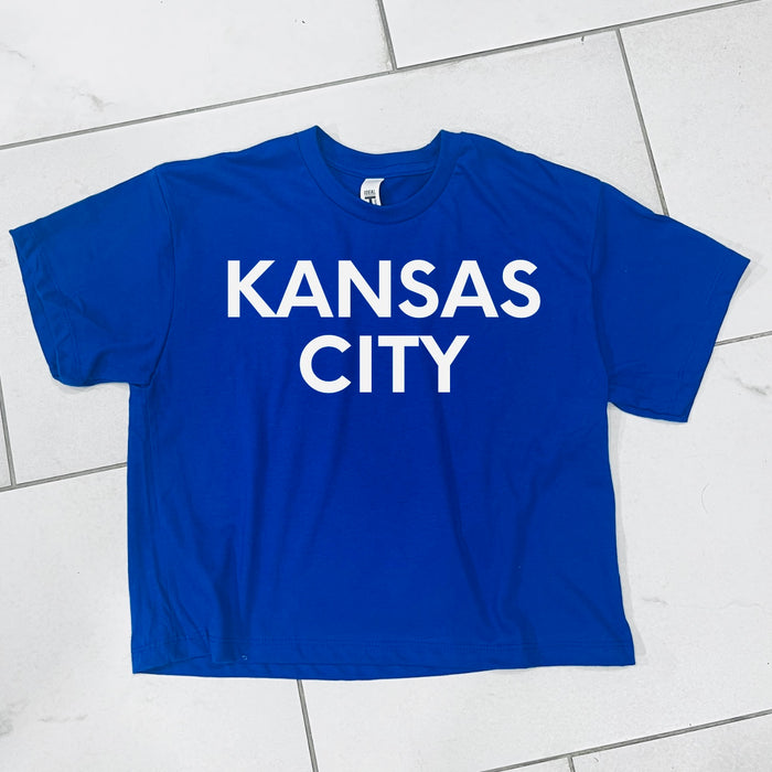 Royal Blue KC Cropped Tee
