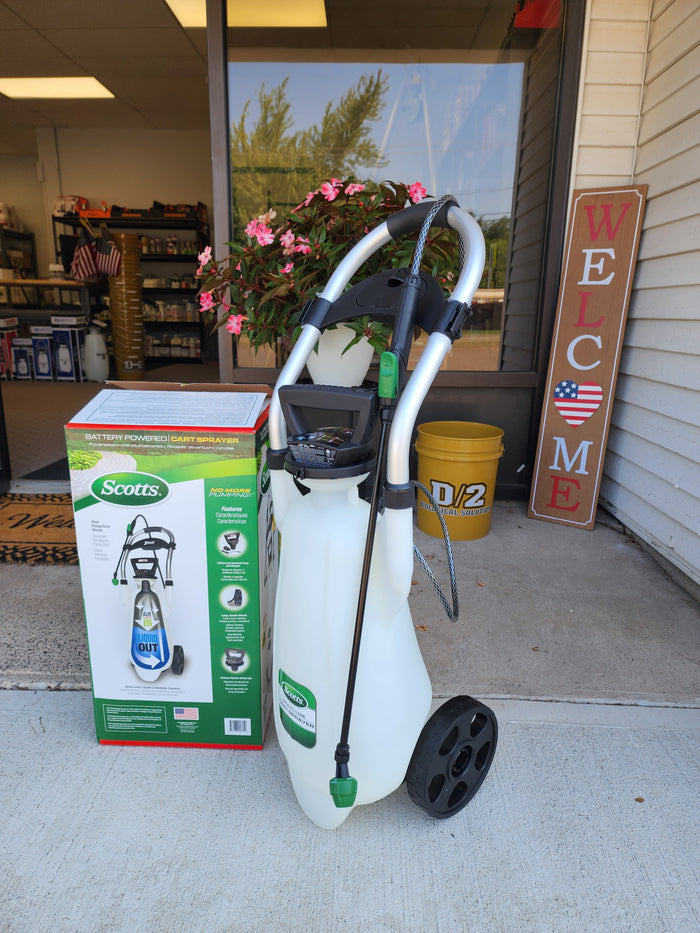 Scotts Wheel Cart Sprayer - 3 Gallon (Lithium Ion Powered)-Smith Performance Sprayers™-Atlas Preservation