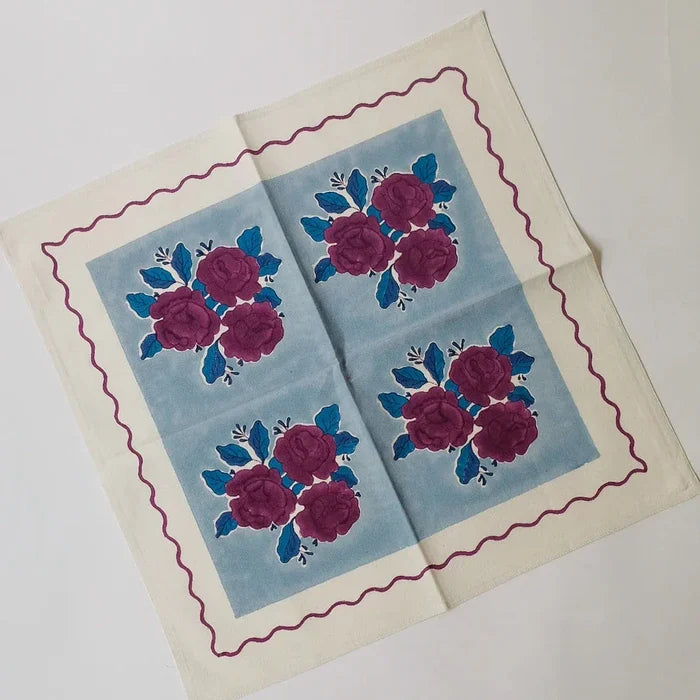 Soil to Studio SARA Block Printed Table Napkins - Set of 4