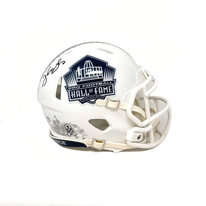 Thurman Thomas Signed Buffalo Bills 2024 Salute to Service Hall of Fame Speed Mini Helmet Signed Mini Helmets TSE Buffalo