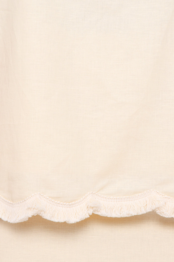 SETS Venate Scallop Skirt Set - Yellow