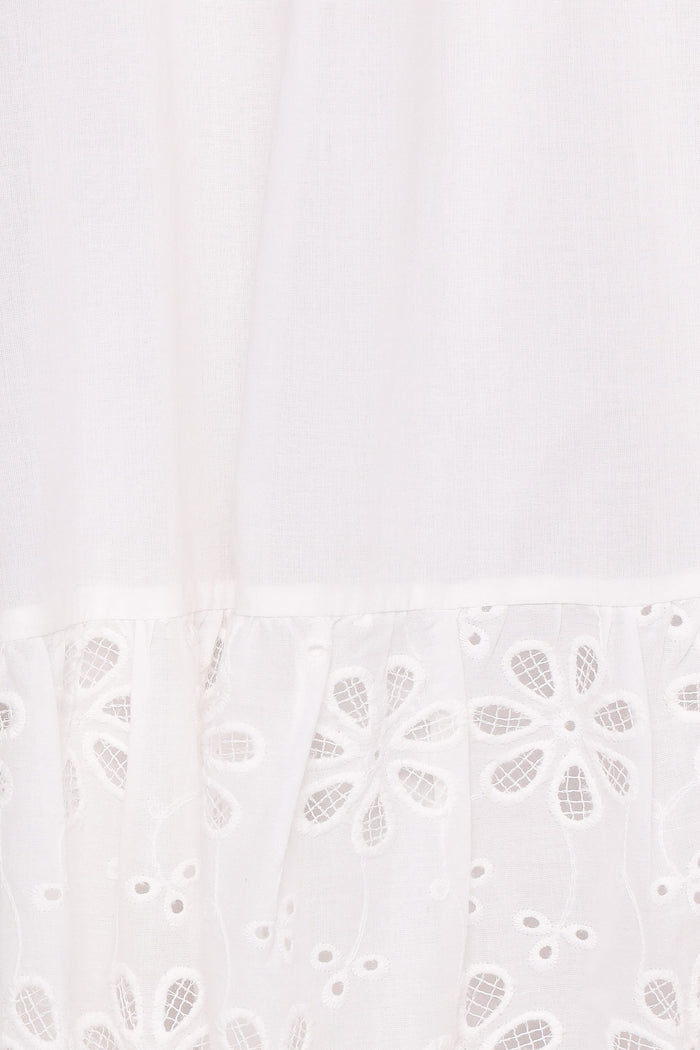 Petal and Pup USA DRESSES Xana Maxi Dress - White Broderie