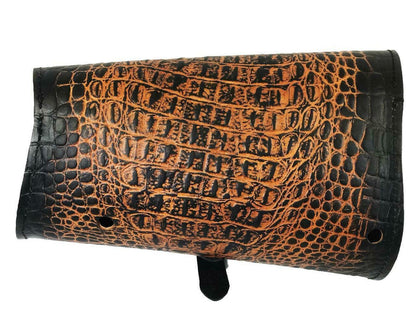 2015-2020 Indian Scout Bobber Swing Arm Saddle Bag Ant Brown Gator Leather MRC - Mother Road Customs