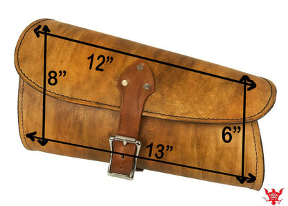 2015-2024 Indian Scout Bobber Swing Arm Saddle Bag  Desert Tan Leather Seat MRC - Mother Road Customs