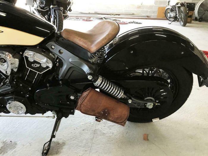 2015-20 Indian Scout Bobber Swing Arm Saddle Bag G T Leather Mother Road Customs - Mother Road Customs
