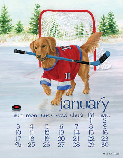 2027 Dog Days Desk 5X7 Calendar