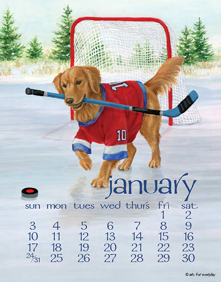 2027 Dog Days Spiral 5x7 Calendar