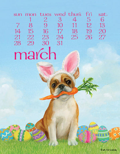 2027 Dog Days Spiral 5x7 Calendar
