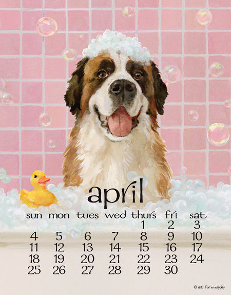 2027 Dog Days Spiral 5x7 Calendar