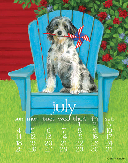 2027 Dog Days Spiral 5x7 Calendar