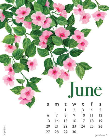 2027 Flowers Desk 5x7 Calendar