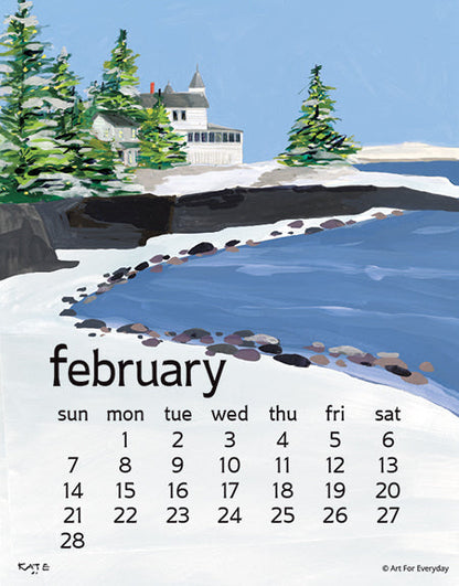 2027 Kate Libby Desk 5X7 Calendar
