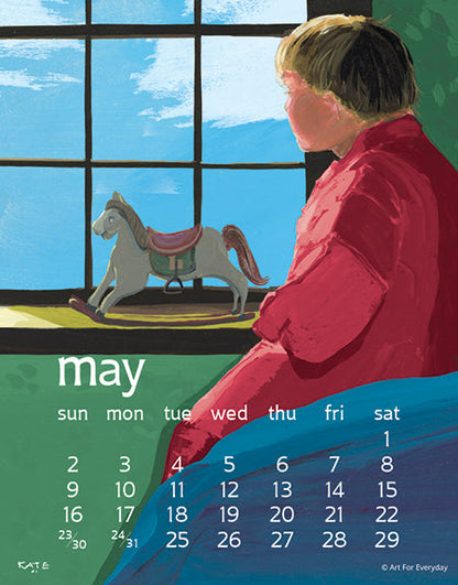 2027 Kate Libby Desk 5X7 Calendar