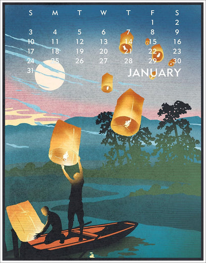 2027 Linnea Desk Calendar