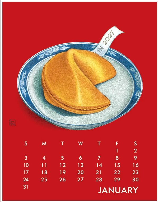 2027 Linnea Desk Calendar