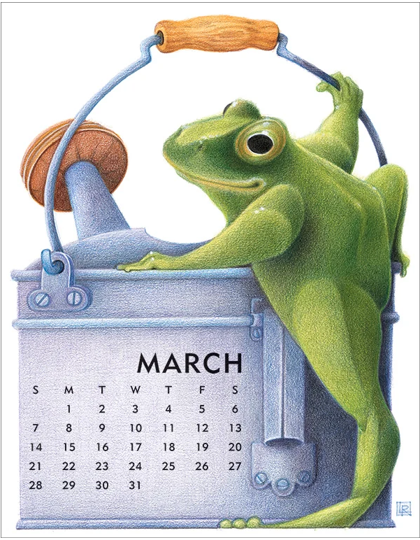 2027 Linnea Desk Calendar