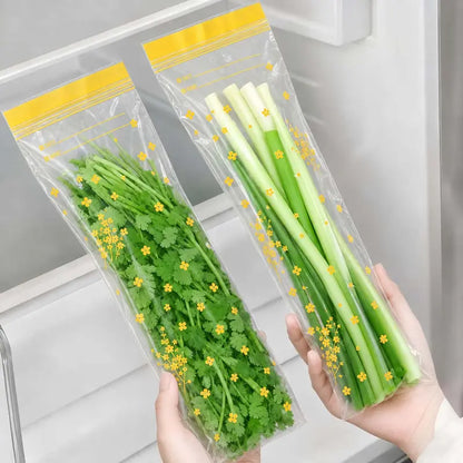 Reusable Double-Sealed Food Storage Bags – Leakproof & Heavy-Duty Refrigerator Organizer