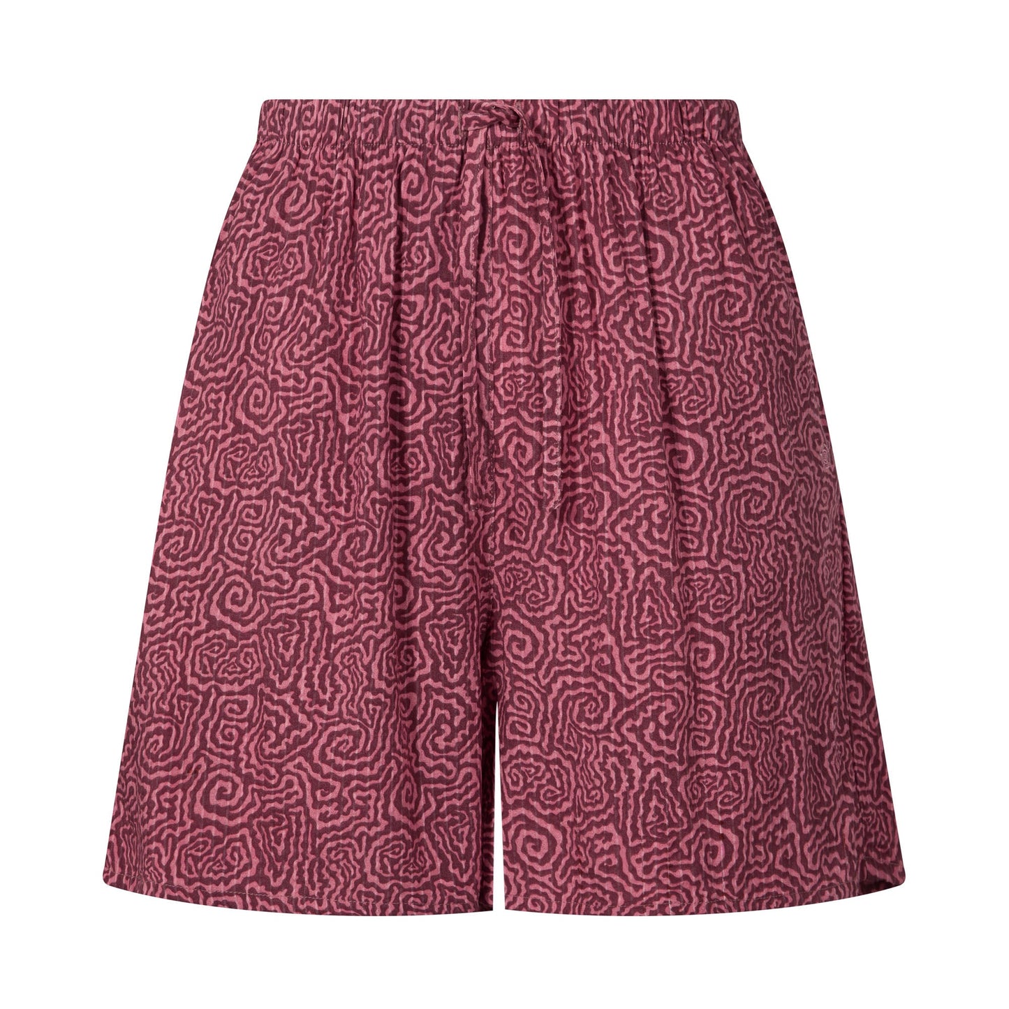 Callie Womens Shorts - Black Raspberry Wiggle Print