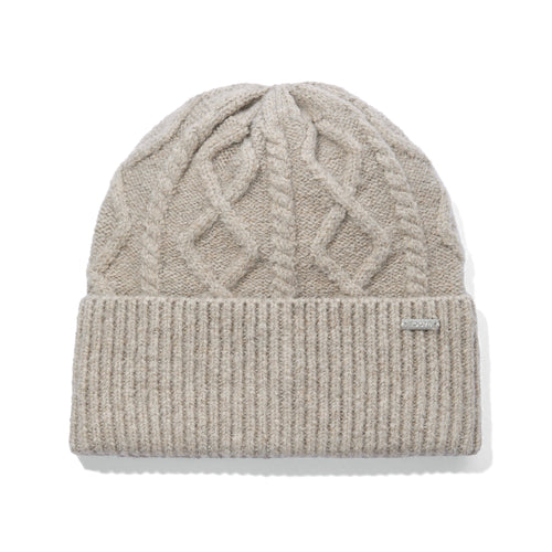 Janice Supersoft Cable Knit Beanie - Simply Taupe