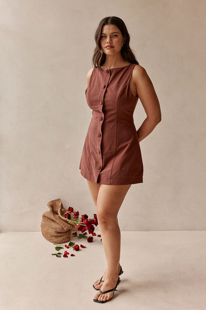 Graylee Dress - Chocolate