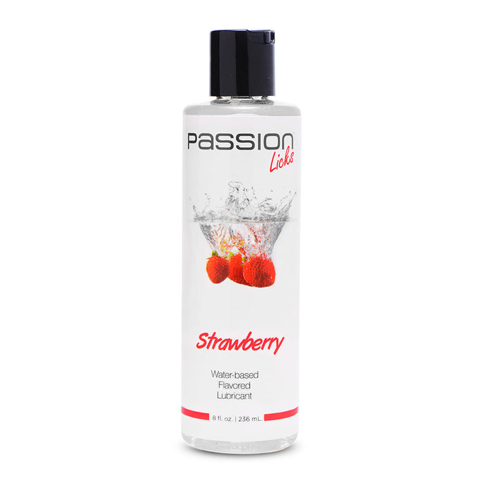 8oz Licks Strawberry Water Based Flavored Lube
