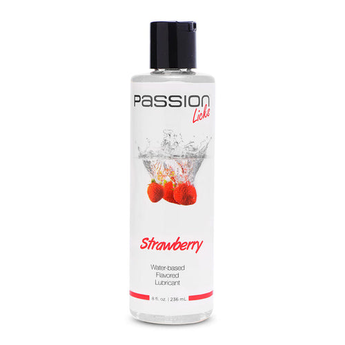 8oz Licks Strawberry Water Based Flavored Lube
