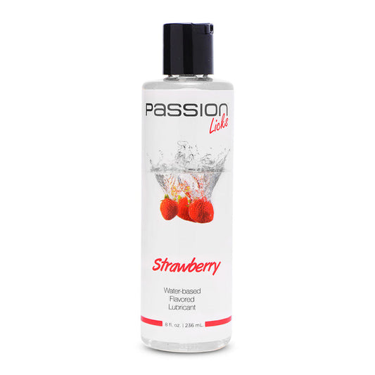 8oz Licks Strawberry Water Based Flavored Lube