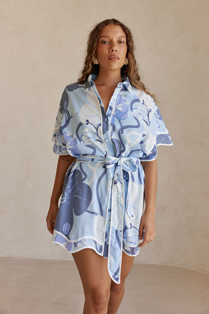 Daria Dress - Bouquet Blu