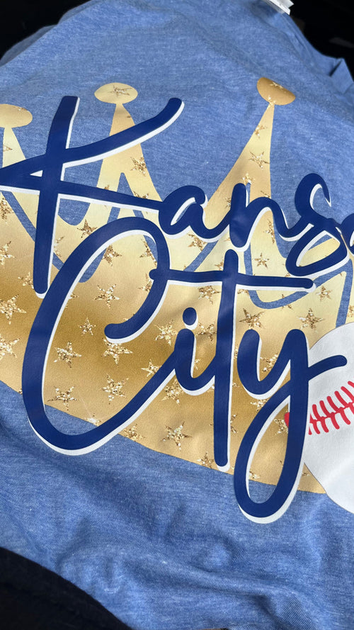 Kansas City Crown Tee (Light Blue)