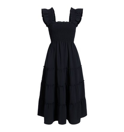 The Ellie Nap Dress - Black Crepe