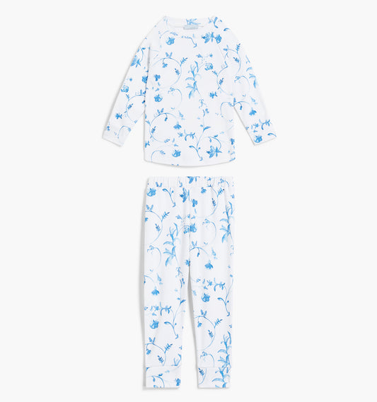 The Tiny PJ Set - Blue Botanical