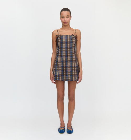The Rennie Dress - Brown Spencer Plaid