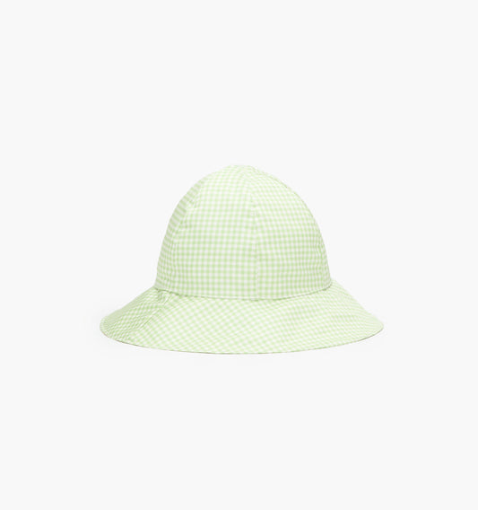The Baby Sunhat - Lime Gingham