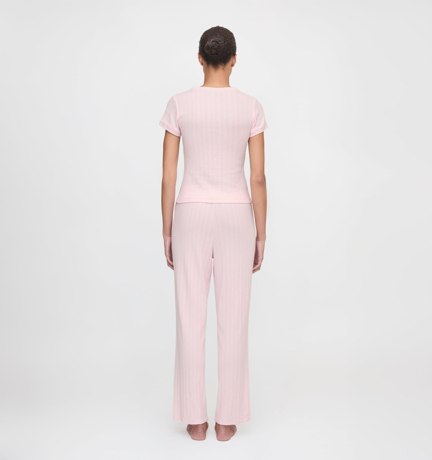 The Cleo Pointelle Set - Light Pink
