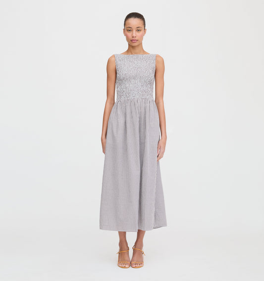 The Cosima Nap Dress - Chocolate Gingham