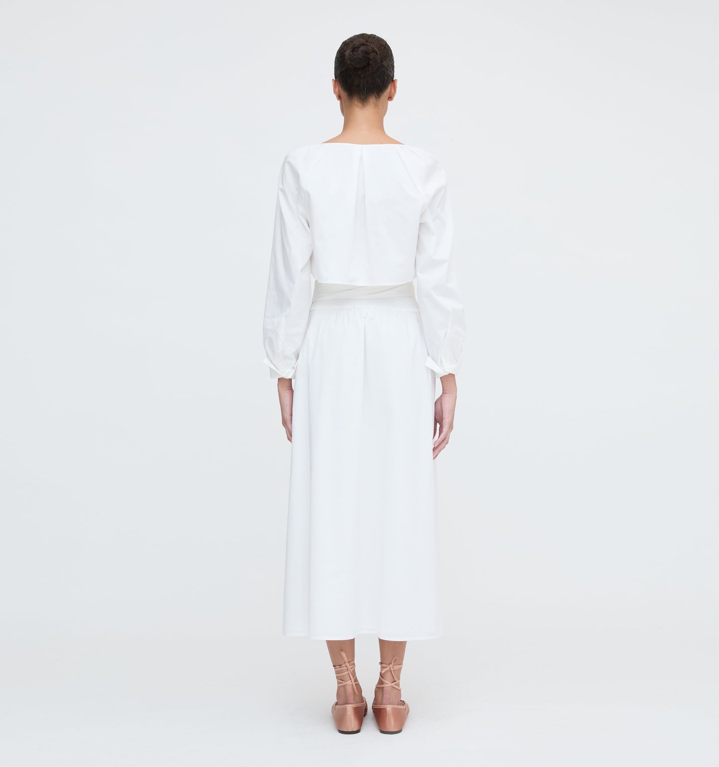 The Delphine Nap Skirt - White