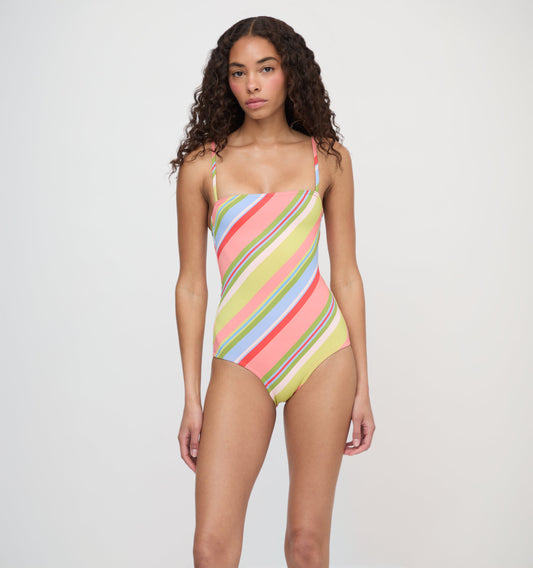 The Giana One Piece - Sherbet Stripe