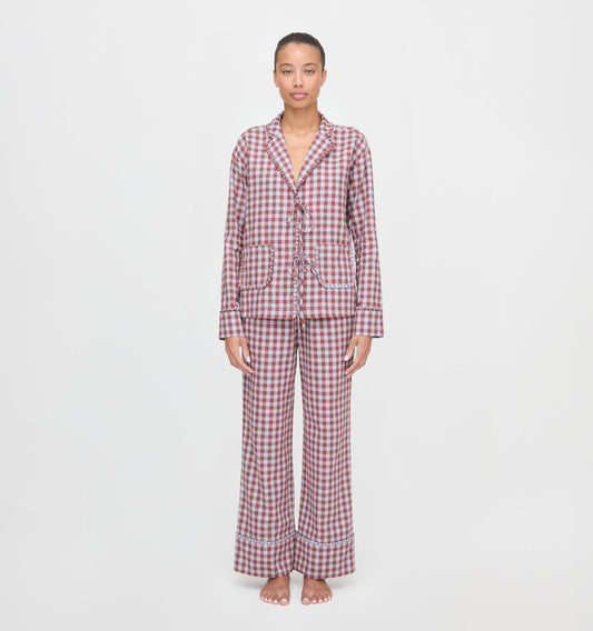 The Steffy PJ Set - Sienna Check