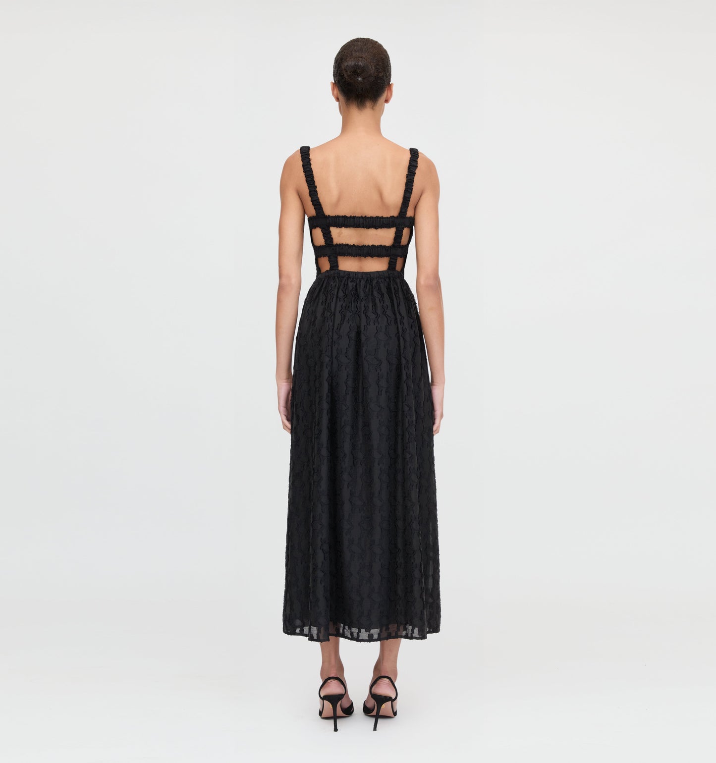The Anita Nap Dress - Black Fil Coupé