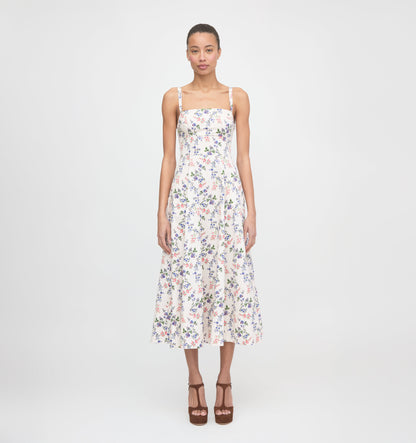 The Margot Dress - Pink Scallop Bow Chintz